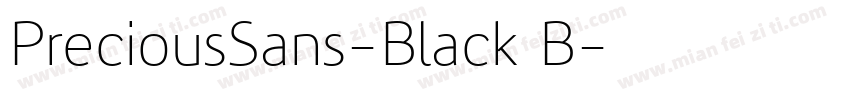PreciousSans-Black B字体转换
